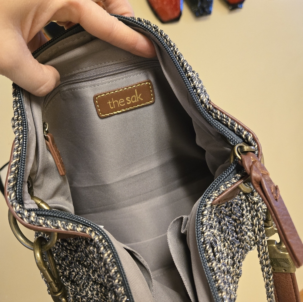 Saks Stylish Tweed Shoulder Bag - Picture 5 of 10